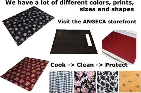 Glass Top Stove Cover, Cooktop Cover, Stove Top Cover & Protector, Ceramic Stove Cover - Quilted Fabric 100% Cotton Facing - Protects Electric Stove - Glass Cooktop - Washer and Dryer Top (Burgundy) in Kuwait