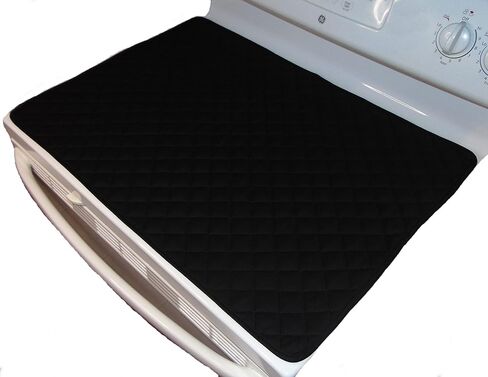 Glass Top Stove Cover, Cooktop Cover, Stove Top Cover & Protector, Ceramic Stove Cover - Quilted Fabric 100% Cotton Facing - Protects Electric Stove - Glass Cooktop - Washer and Dryer Top (Burgundy) in Kuwait