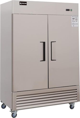 Aceland ETL Certified Commercial Freezer 2 door Stainless Steel Reach in Solid door Upright Fan Cooling Cooler for Restuarant,Bar,Shop,Residential 49 Cu.ft (Commercial Kitchen Equipment) in Kuwait