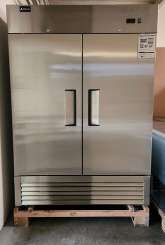 Aceland ETL Certified Commercial Freezer 2 door Stainless Steel Reach in Solid door Upright Fan Cooling Cooler for Restuarant,Bar,Shop,Residential 49 Cu.ft (Commercial Kitchen Equipment) in Kuwait