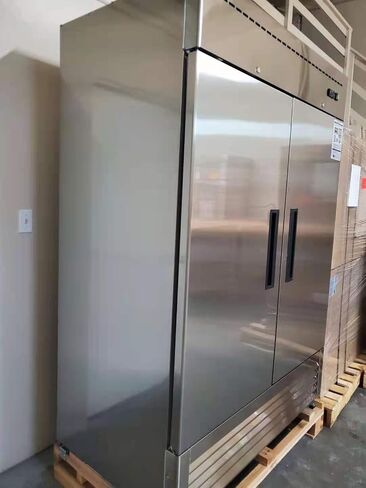 Aceland ETL Certified Commercial Freezer 2 door Stainless Steel Reach in Solid door Upright Fan Cooling Cooler for Restuarant,Bar,Shop,Residential 49 Cu.ft (Commercial Kitchen Equipment) in Kuwait