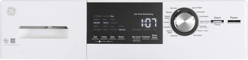 GE GFW148SSMWW Frontload Washer with Steam, 2.4 Cu. Ft. Capacity, White in Saudi Arabia