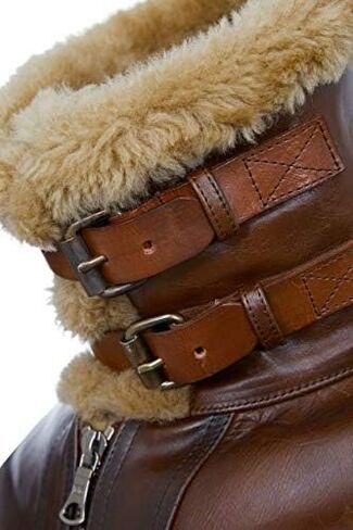 Mens Aviator Real Shearling Sheepskin Leather RAF Flying Jacket in Saudi Arabia