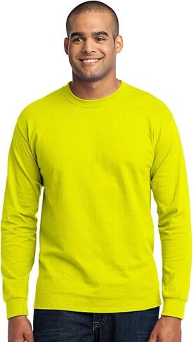 Port & Company Men's Tall Long Sleeve 50/50 Cotton/Poly T Shirt in Saudi Arabia