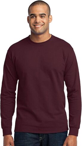 Port & Company Men's Tall Long Sleeve 50/50 Cotton/Poly T Shirt in Saudi Arabia