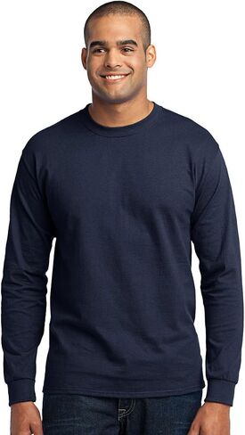 Port & Company Men's Tall Long Sleeve 50/50 Cotton/Poly T Shirt in Saudi Arabia