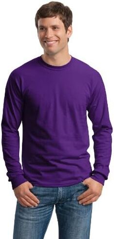 Gildan Ultra Cotton 6 oz. Long-Sleeve T-Shirt (G240) PURPLE in Saudi Arabia