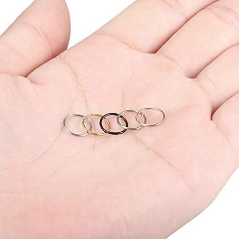 5Pcs 20G 316L Stianless Steel Fake Faux Nose Ring Lip Men Women Piercing Jewelry Ear Cartilage Tragus in Saudi Arabia