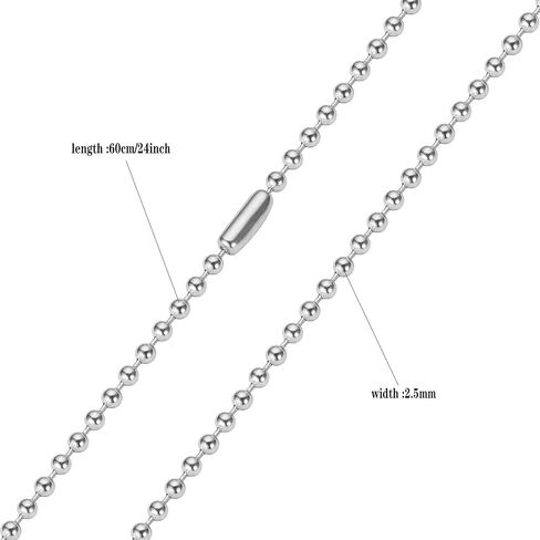 Stainless Steel Twist Chain/Rolo Chain/Keel Chain/Ball Bead Chain Necklace for Men Women, Gold Silver Black Stainless Steel Link Chain Necklace Men Jewelry in Saudi Arabia