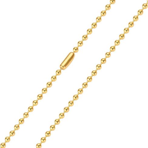 Stainless Steel Twist Chain/Rolo Chain/Keel Chain/Ball Bead Chain Necklace for Men Women, Gold Silver Black Stainless Steel Link Chain Necklace Men Jewelry in Saudi Arabia