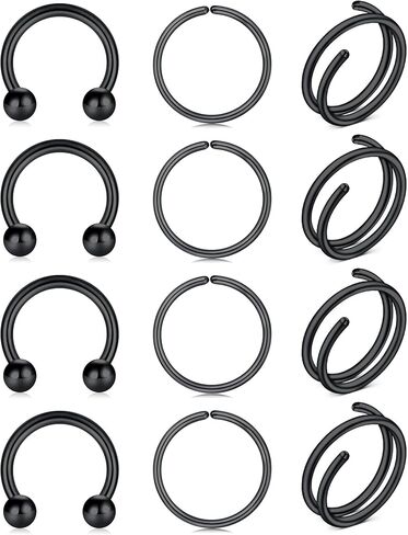 FECTAS Fake Nipple Ring Hoop Stainless Steel Non Pierced Nipple Rings Clip On Nipplerings Faux Body Piercing Jewelry for Women Men in Saudi Arabia