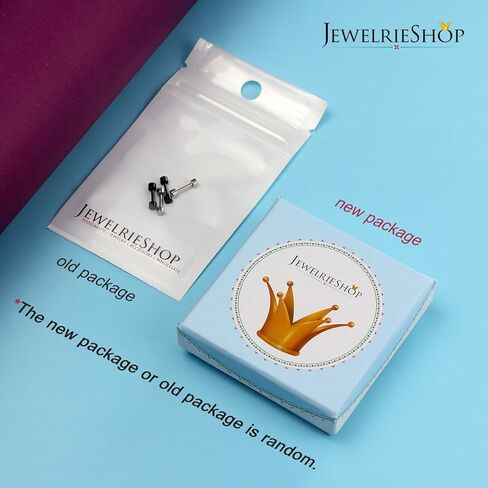 JewelrieShop Black Earrings Men Dot Studs Fake Gauges Plugs Earring Stainless Steel Circle Disc Flat Back Cheater Tunnel Dumbbell Earrings Women (18g,2 Pairs,3mm-14mm,Black and Silver) in Kuwait