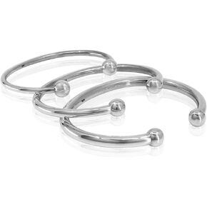 VY JEWELRY CLASSIC BANGLE - سوار من الفضة الإسترليني عيار 925 للرجال والنساء - مقاس S M L XL in Kuwait