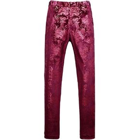 MOGU Mens Luxury Gold Dress Pants with Expandable Waist in Saudi Arabia