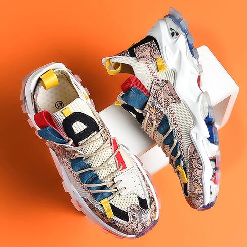 GSIGUL Mens Running Shoes Sports Athletic Fashion Sneakers Lightweight Tennis Walking Shoes Workout Shoes in Kuwait