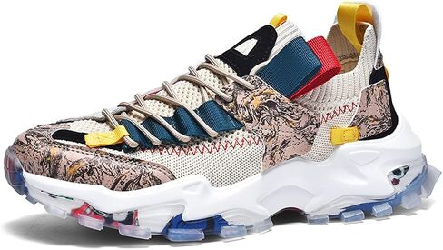 GSIGUL Mens Running Shoes Sports Athletic Fashion Sneakers Lightweight Tennis Walking Shoes Workout Shoes in Kuwait