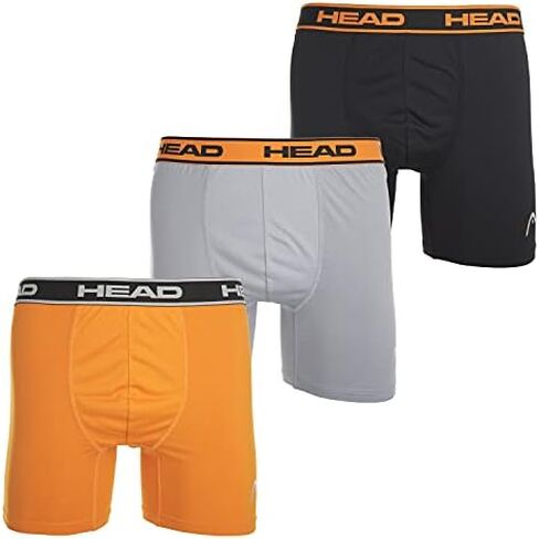HEAD Mens Underwear -Boxer Briefs, Briefs or String Bikinis Performance or Cotton Stretch 12-Pack Tagless S-5XL in Saudi Arabia