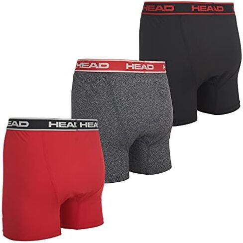 HEAD Mens Underwear -Boxer Briefs, Briefs or String Bikinis Performance or Cotton Stretch 12-Pack Tagless S-5XL in Saudi Arabia