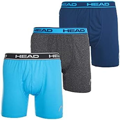 HEAD Mens Underwear -Boxer Briefs, Briefs or String Bikinis Performance or Cotton Stretch 12-Pack Tagless S-5XL in Saudi Arabia