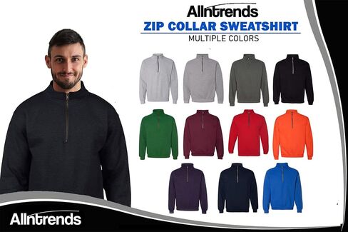 ALLNTRENDS Adult Zip Collar Sweatshirt USCG Embroidered Coast Guard Top America in Kuwait