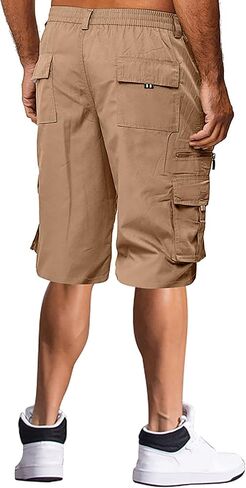 Mens Shorts Casual Men's Sports Pocket Workwear Casual Loose Shorts Jogging Soft Cotton Men in Saudi Arabia