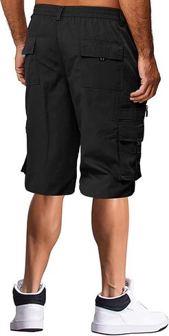 Mens Shorts Casual Men's Sports Pocket Workwear Casual Loose Shorts Jogging Soft Cotton Men in Saudi Arabia