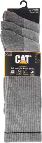 Caterpillar Men's Half Cushioned Crew Socks in Saudi Arabia