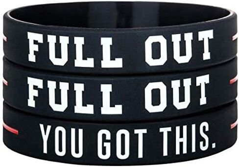 Sainstone Full Out You Got This Motivational Silicone Bracelets - Inspirational Rubber Wristbands Band Gifts for Men, Women, Teens in Saudi Arabia