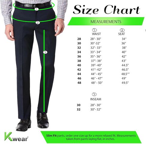 TM Exposure Men's Premium Slim Fit Dress Pants Slacks in Saudi Arabia