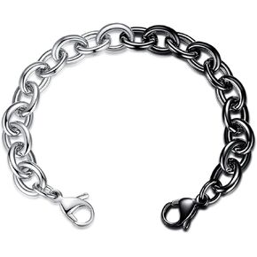 LinnaLove-Stainless Steel Cable Chain lnterchangeable Medical Alert Bracelets - (Just Chain) in Saudi Arabia