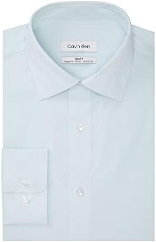 Calvin Klein Men's Dress Shirts Non Iron Stretch Regular Fit Stripe in Saudi Arabia