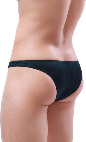 iKingsky Men's Sexy Cheeky Pouch Briefs Bugle High Stretch Bikini Underwear Low Rise Half Back Under Panties for Men in Saudi Arabia