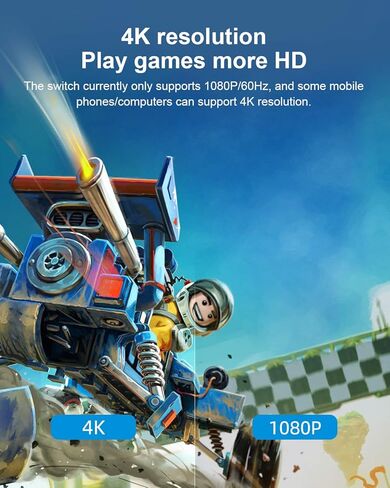 منصة سويتش دوك لجهاز نينتندو سويتش أوليد، قاعدة شحن تلفزيونية محمولة من هاجيبيس مع منفذ HDMI ومنفذ USB 3.0 مجموعة قاعدة بديلة من النوع C إلى محول تلفزيون HDMI لجهاز MacBook Pro Air (أحمر) in Kuwait