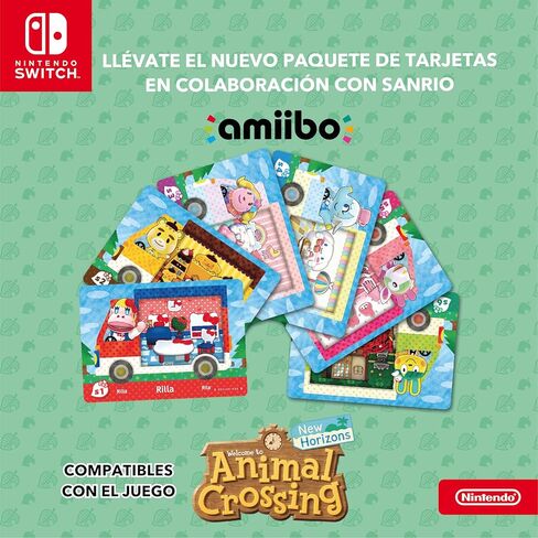 Nintendo Amiibo Animal Crossing New Horizon Sanrio Collaboration Exclusive Pack - 6 Cards [video game] in Saudi Arabia