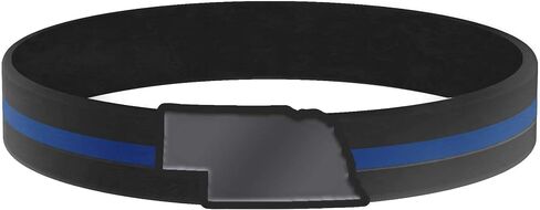 Thin Blue Line State Bracelets in Saudi Arabia
