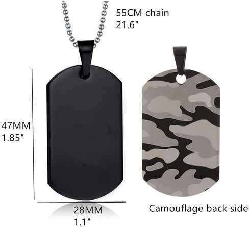 Free Engraving Medical Alert ID Necklaces and Bracelets Set for Men Stainless Steel Medic Identification Pendant Necklace Camouflage Dog Tag & Paracord Rope Cuff Bracelet Allergy Awareness Jewelry in Saudi Arabia