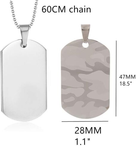 Medical Alert Necklaces and Bracelets Set for Men Stainless Steel Medic ID Identification Pendant Necklace Camouflage Dog Tag & Paracord Cuff Bracelet Allergy Awareness Jewelry for Adult,Customizable in Saudi Arabia