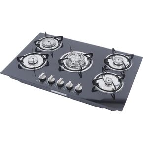 30" Built-in Gas Cook Cooktop Stove LPG/NG Gas Kitchen Burners Multi-Function Cooking High-Power Gas Stove Electronic Ignition with Flameout Protection in Kuwait