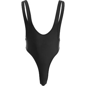 ABAFIP Men's Deep U Neck High Cut Dance Leotard Bodysuit Backless Solid/Snakeskin Wrestling Singlet Activewear Undershirt in Saudi Arabia