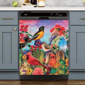 ملصق مغناطيسي لغسالة الأطباق بغطاء شاحنة الخريف، مغناطيس غسالة الأطباق على شكل زهرة اليقطين، ملصق مطبخ نسيم الخريف مقاس 23 × 26 بوصة ديكور لوحة الغسالة (خشب ريفي) in Kuwait