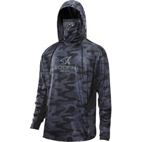 Performance Hooded Fishing Shirt Long Sleeve Hoodie Sun Protection