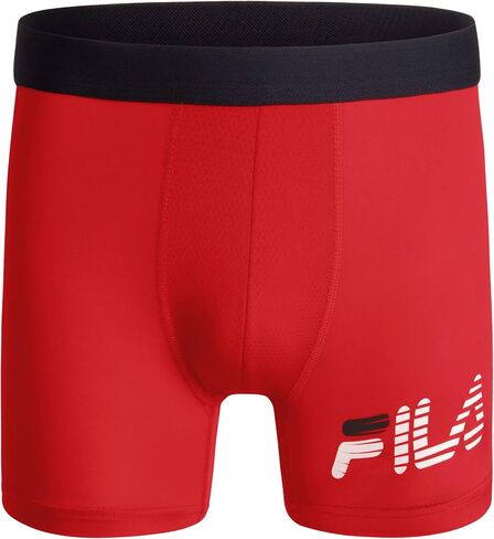 Fila Men's 6" Trunk No Fly Front with Pouch, Jersey & Mesh, 4-Pack in Saudi Arabia