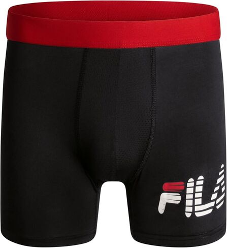 Fila Men's 6" Trunk No Fly Front with Pouch, Jersey & Mesh, 4-Pack in Saudi Arabia