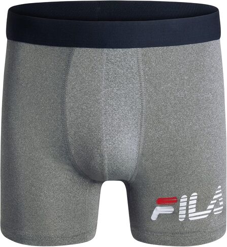 Fila Men's 6" Trunk No Fly Front with Pouch, Jersey & Mesh, 4-Pack in Saudi Arabia
