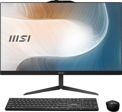 ام اس اي ايه ام 242T AIO كمبيوتر محمول، شاشة 23 انش فل اتش دي لمس، انتل كور i3-1115G4، ذاكرة 8 جيجابايت، ذاكرة 256 جيجابايت، واي فاي 6، BT 5.1، كاميرا ويب فل اتش دي، اسود، ويندوز 11 هوم (11M-1431US) in Kuwait