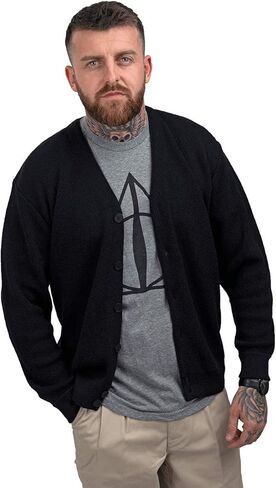 Alpaca Golf Sweaters - Men's 100% Alpaca Wool Levine Cardigan - **New** in Saudi Arabia