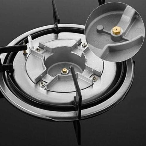 23/30" 5 Burners Gas Cooktop Black Tempered Glass Gas Cooktop Built-in LPG/NG Cooker Convertible Natural Gas Propane Cooktops for Home, Restaurtant, RVs in Kuwait