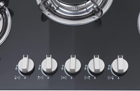 30" Built-in Gas Cook Cooktop Stove LPG/NG Gas Kitchen Burners Multi-Function Cooking High-Power Gas Stove Electronic Ignition with Flameout Protection in Kuwait