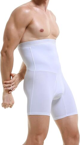 شورت رجالي للتحكم في البطن من SHIONF، ملابس داخلية عالية الخصر، ملابس داخلية للتخسيس، ملابس داخلية لتشكيل الجسم، سراويل داخلية للساق in Kuwait