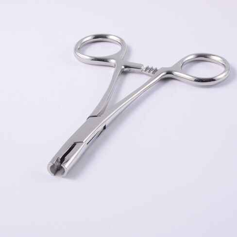 CHUANCI 316L Stainless Steel Dermal Anchor Holding Pliers Professionele Piercing Tool Body Jewelry Tools Dermal disc Forceps in Kuwait